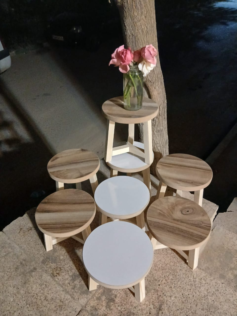 سه-پایه-گرد-گلدان